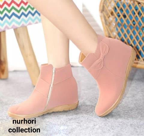 COD Murmer Sepatu Boot Remaja Wanita Naura Pita | Sepatu Boot Pita Dengan Resleting Pinggir REMAJA| Sepatu Boot Terbaru | Boots kece kekinian