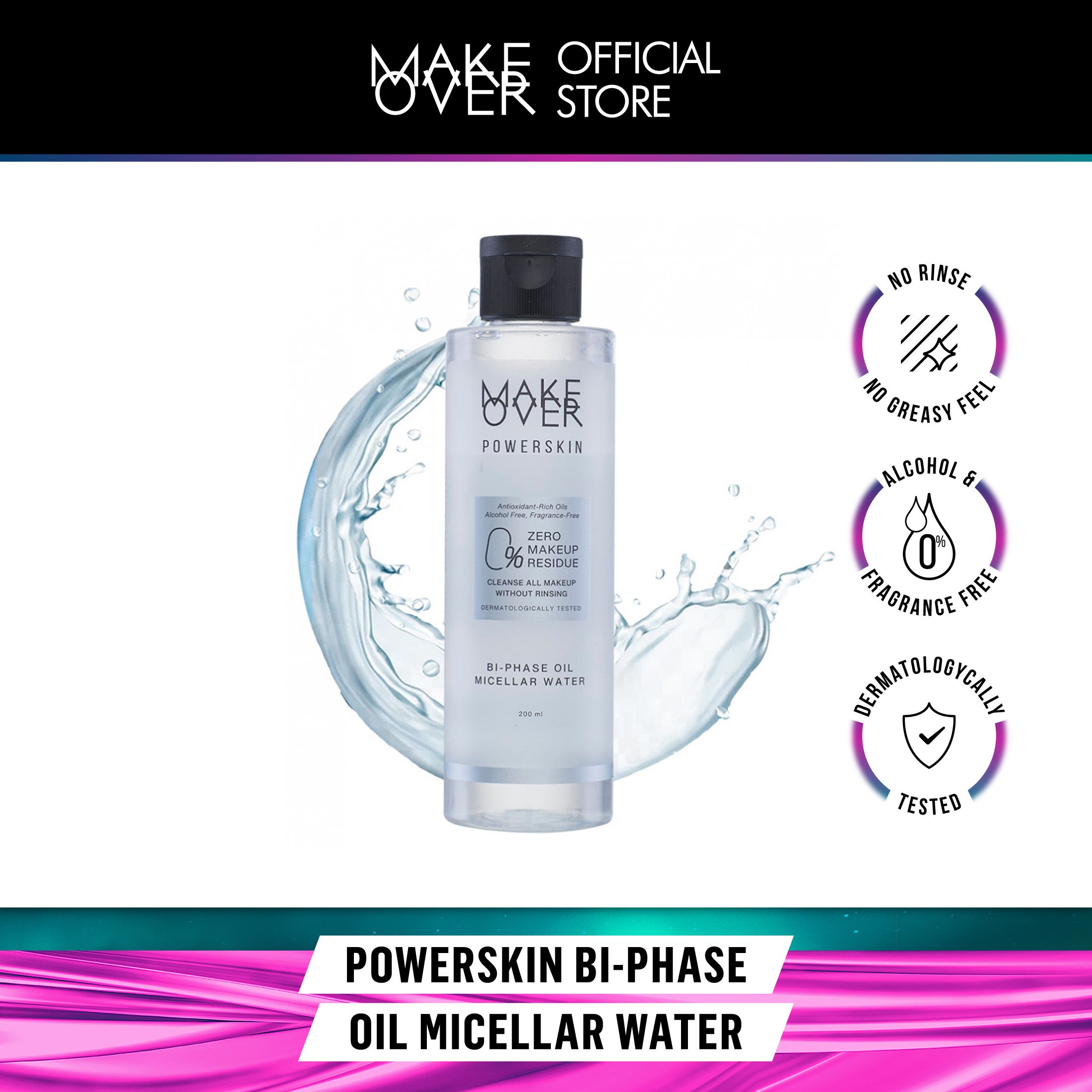 Make Over Powerskin Bi-Phase Oil Micellar Water