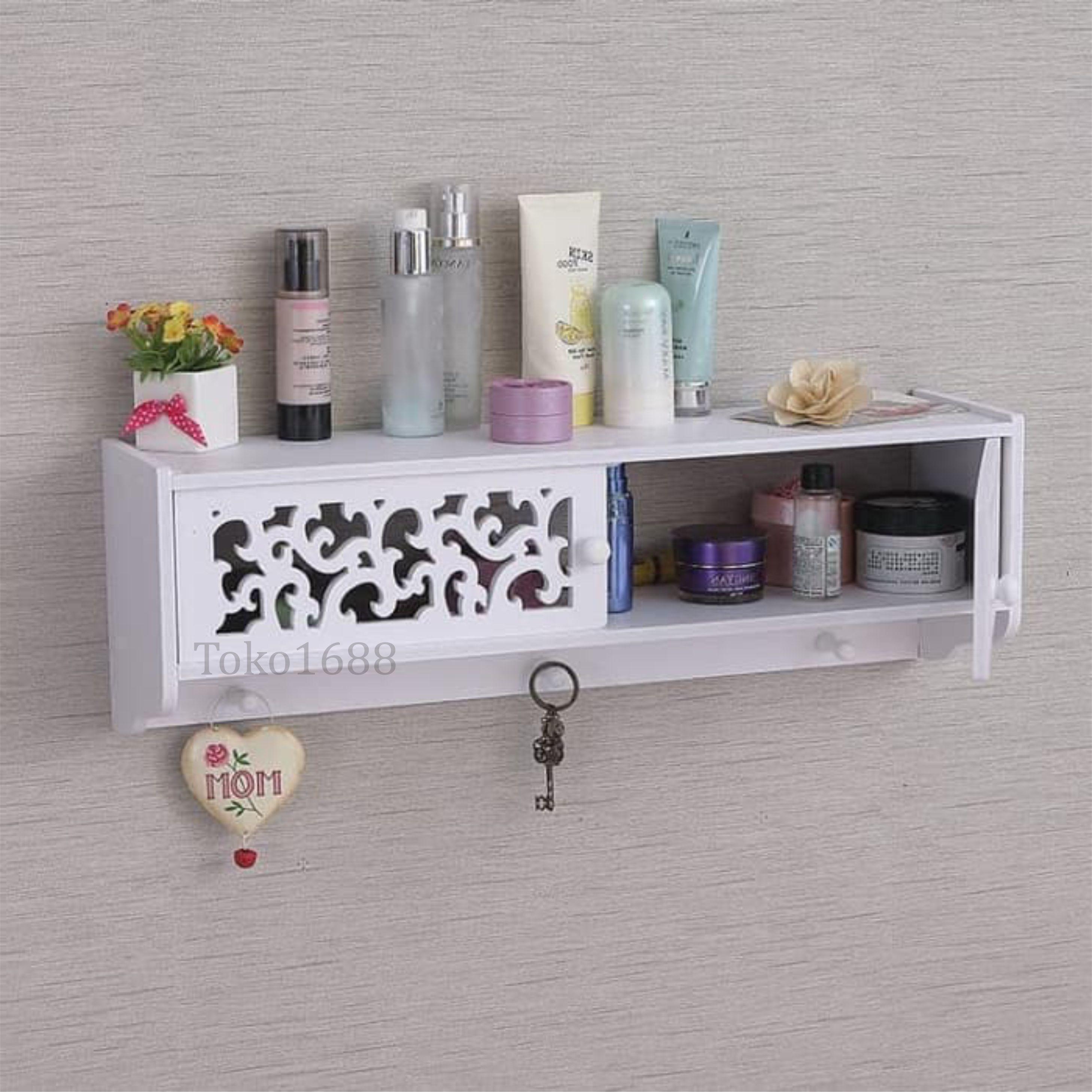 Toko1688 - Rak Gantung Serba Guna Storage Desktop 3 Hook Gantungan 1359