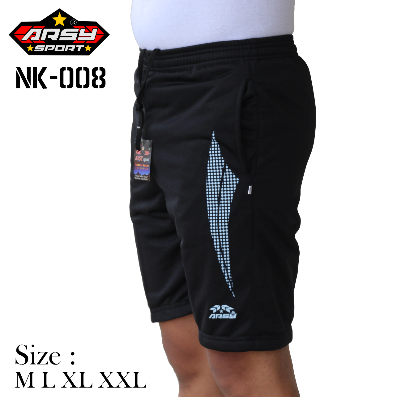 Arsy Sport - Celana Pendek Olahraga Pria - Celana Kolor NK08
