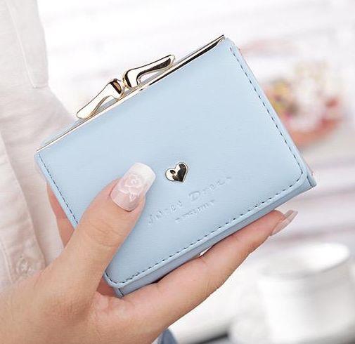 Louis Dompet Wanita Clutch Compact Wanita Ring Lipat 3 Import