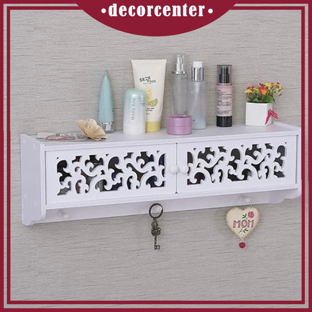 Rak Dinding Toilet DIY Rak Toilet Vintage Rak Kosmetik