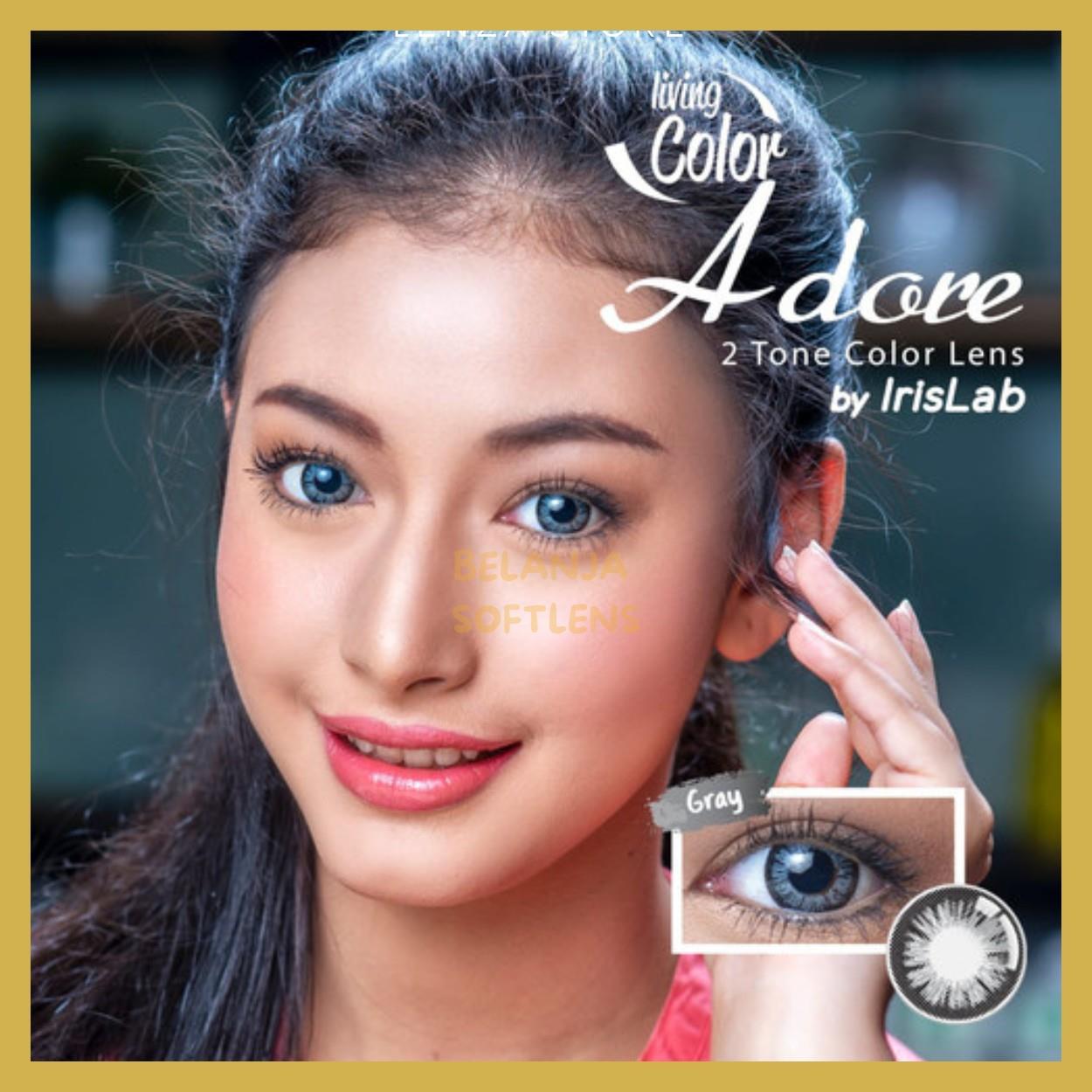 {BISA COD} SOFTLENS LIVING COLOR ADORE NORMAL & MINUS (-0.50 SD -6.00) DIA 14.4MM BY IRISLAB