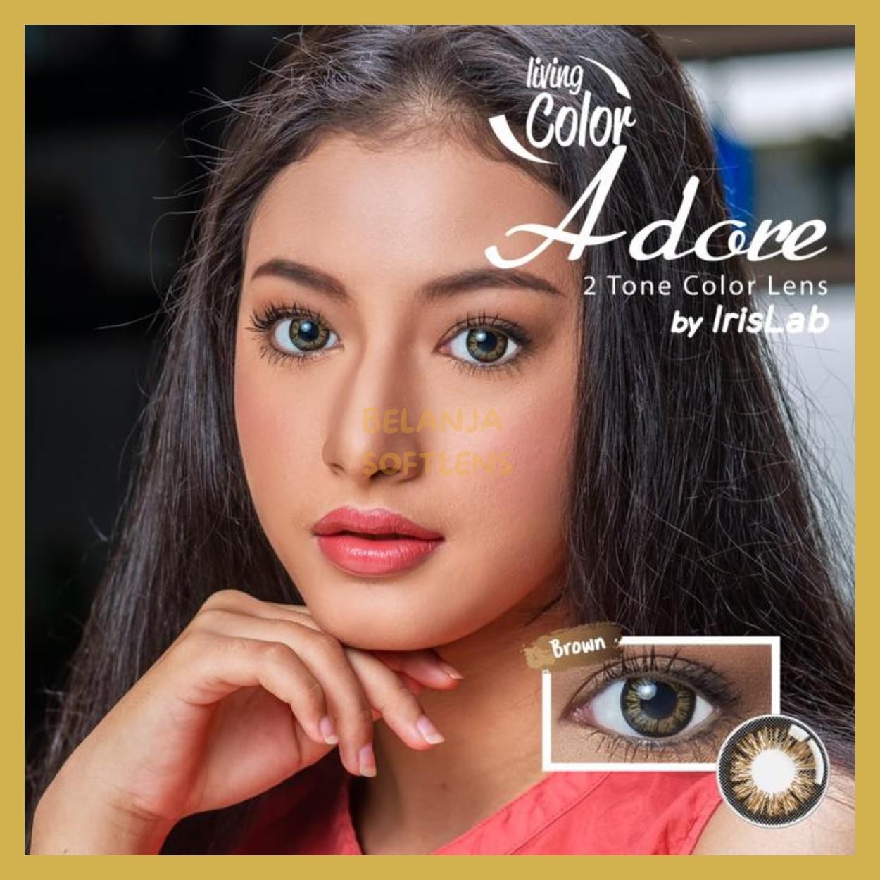 {BISA COD} SOFTLENS LIVING COLOR ADORE NORMAL & MINUS (-0.50 SD -6.00) DIA 14.4MM BY IRISLAB
