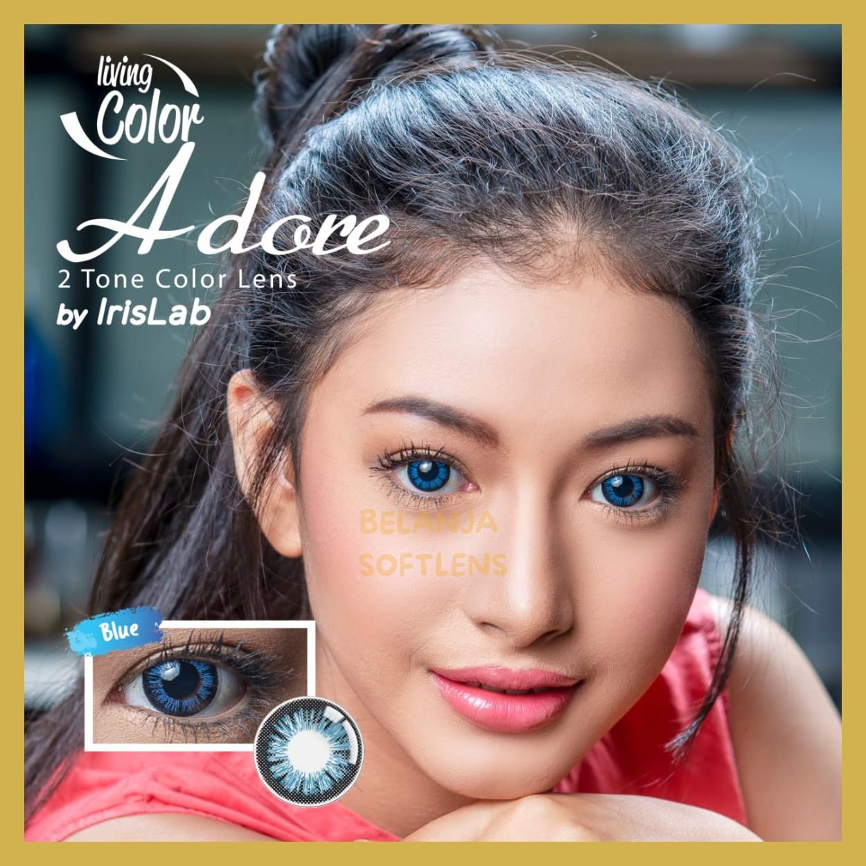 {BISA COD} SOFTLENS LIVING COLOR ADORE NORMAL & MINUS (-0.50 SD -6.00) DIA 14.4MM BY IRISLAB