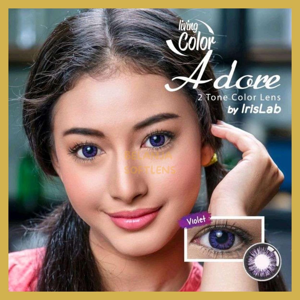 {BISA COD} SOFTLENS LIVING COLOR ADORE NORMAL & MINUS (-0.50 SD -6.00) DIA 14.4MM BY IRISLAB