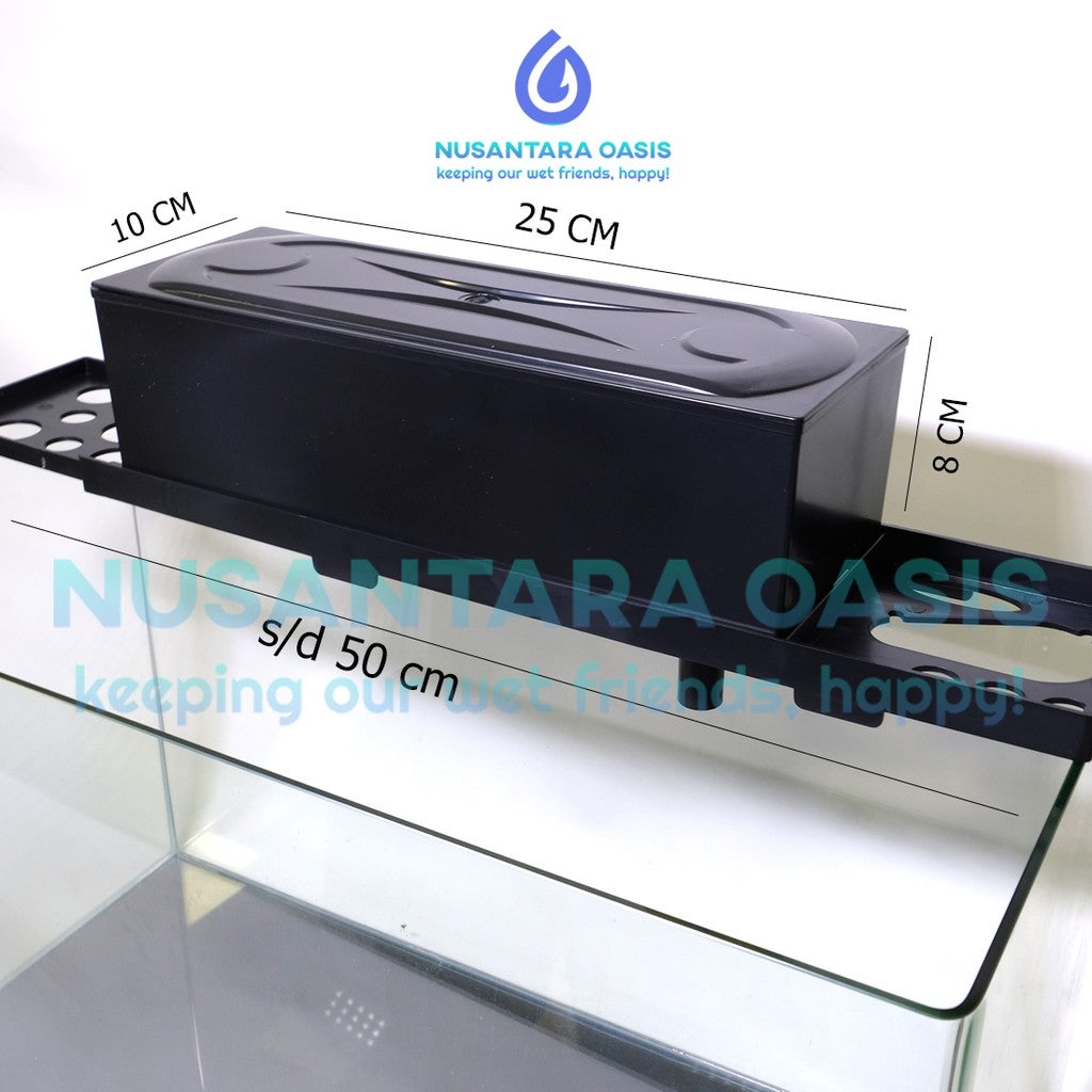 TOP FILTER BOX AQUARIUM FILTER ATAS ARMADA KOSONG SEDANG MEDIUM
