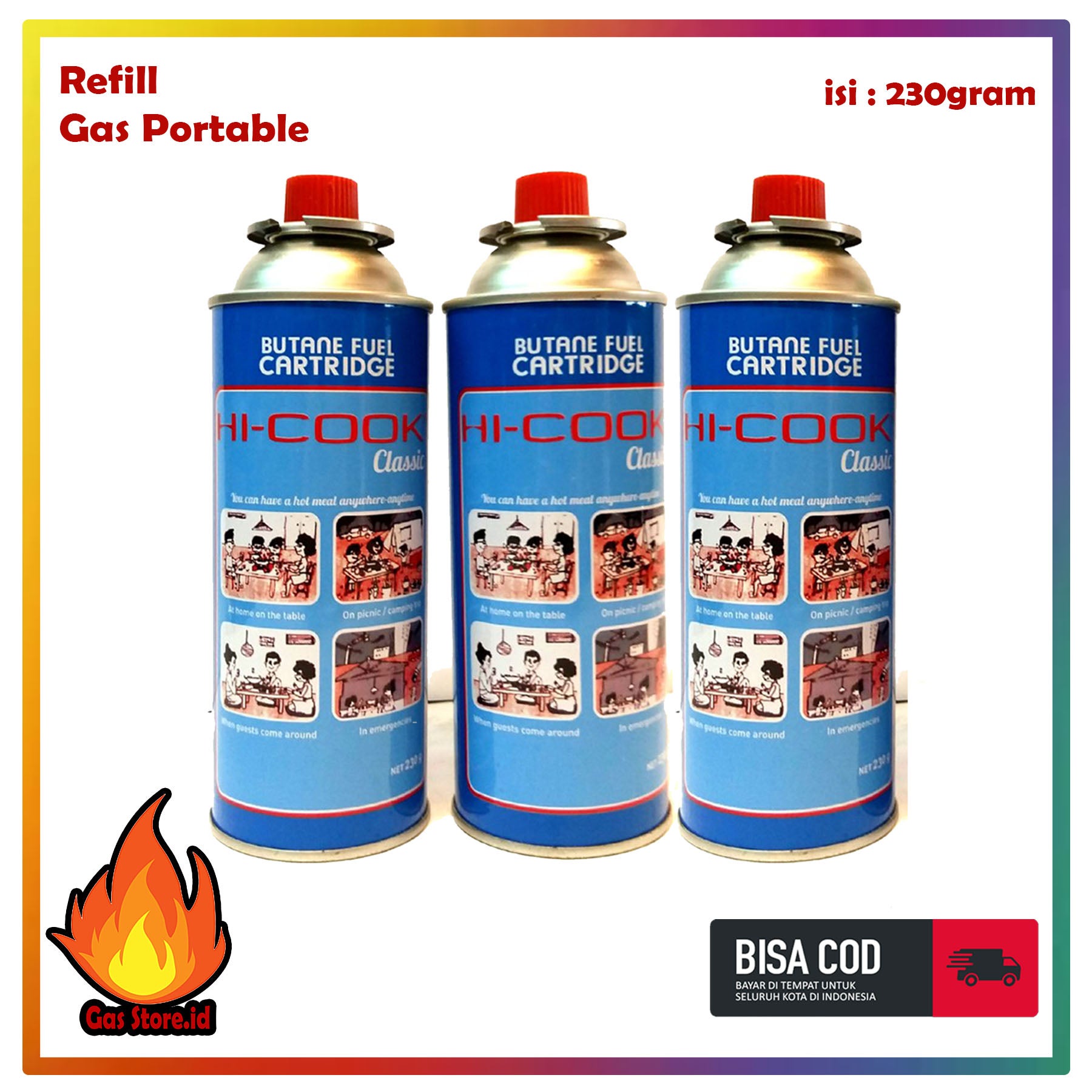 3 pcs Gas Portable - Gas Kaleng - Gas Outhdoor - Gas Refill - Gas Kompor Portable - Gas Camping - Gas Rumahan - Gas Murah - Gas Paling Laris - Gas Store.id - Bisa bayar di Tempat ( COD )