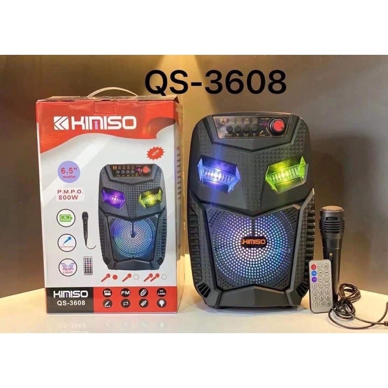 Speaker Bluetooth Karaoke Portable KIMISO QS 3608+ Free Mic // Mitti Cell