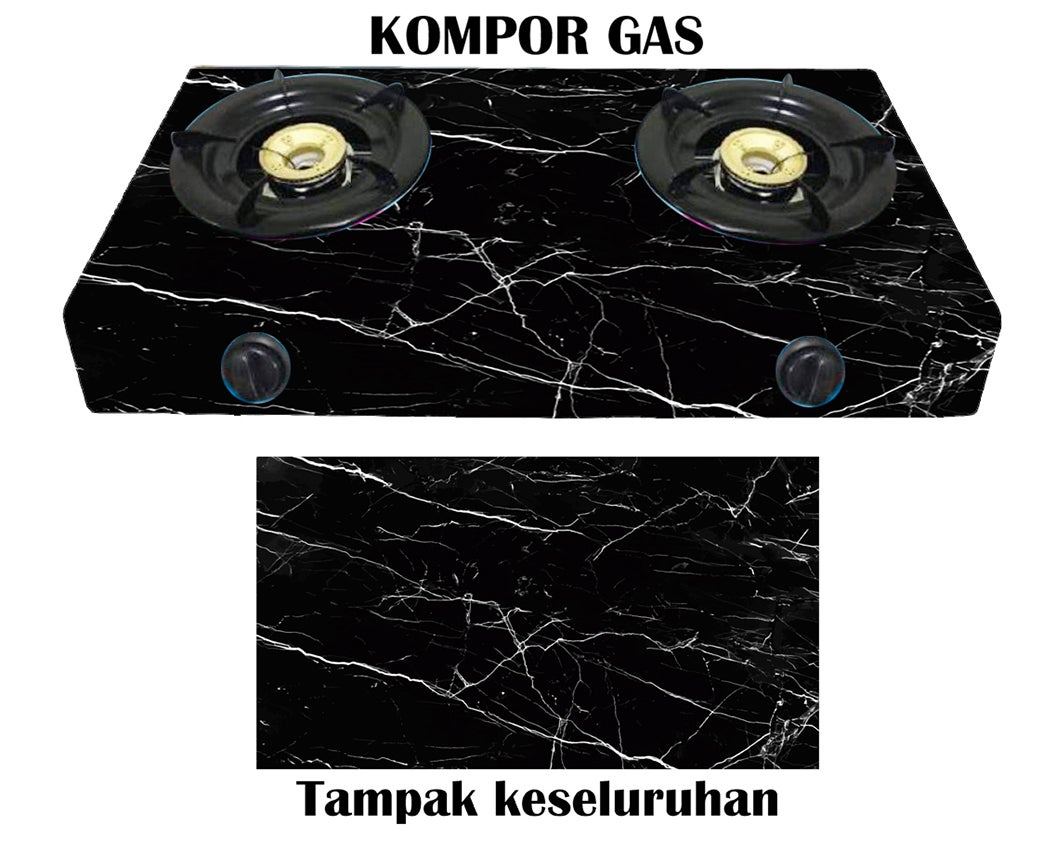 Sticker Kompor 2 Tungku Waterproof