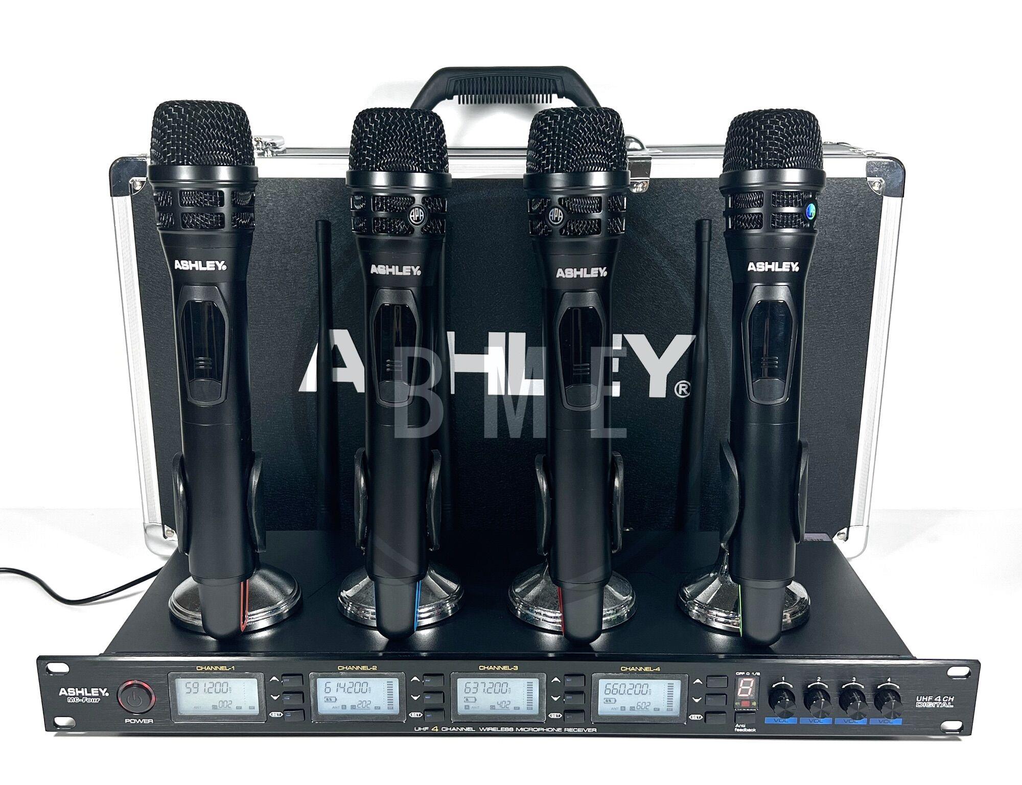 mic wireless Ashley MC FOUR 4 microphone handhel MCFOUR ORIGINAL