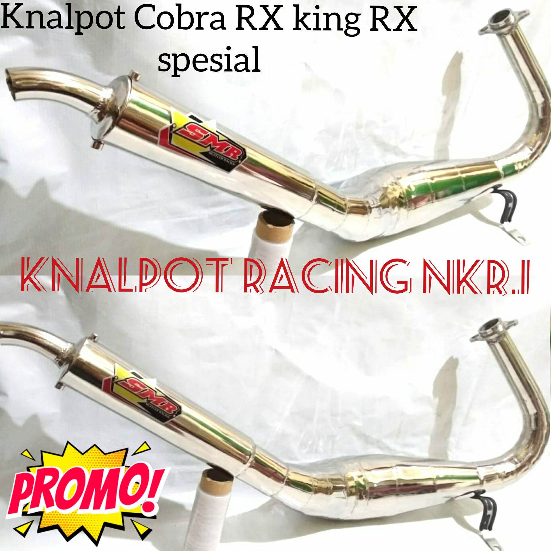 Knalpot RX King RX Spesial SMR Kolong telo cobra chrome suara garing