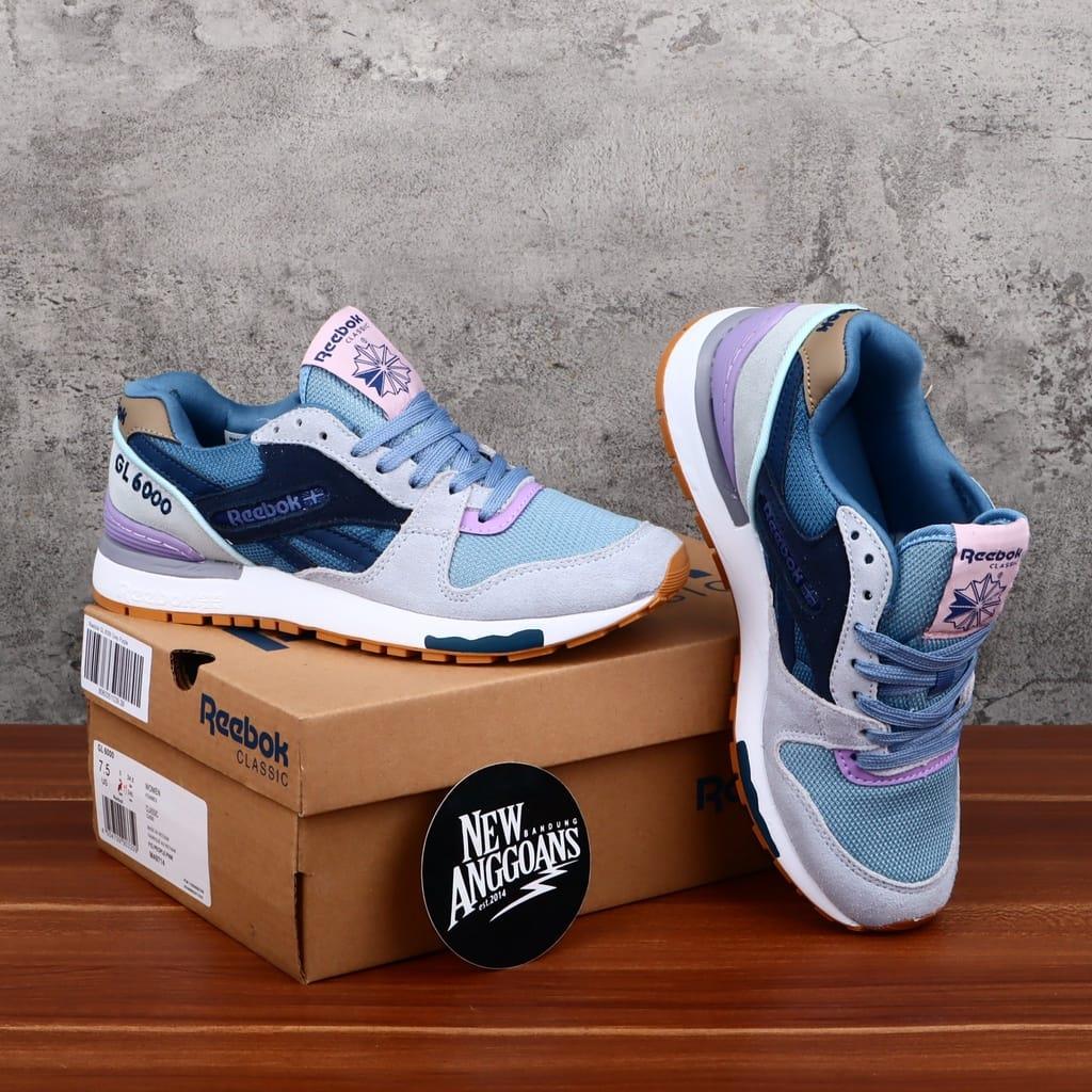Sepatu Reebok GL 6000 Pink Grey Sneakers Women