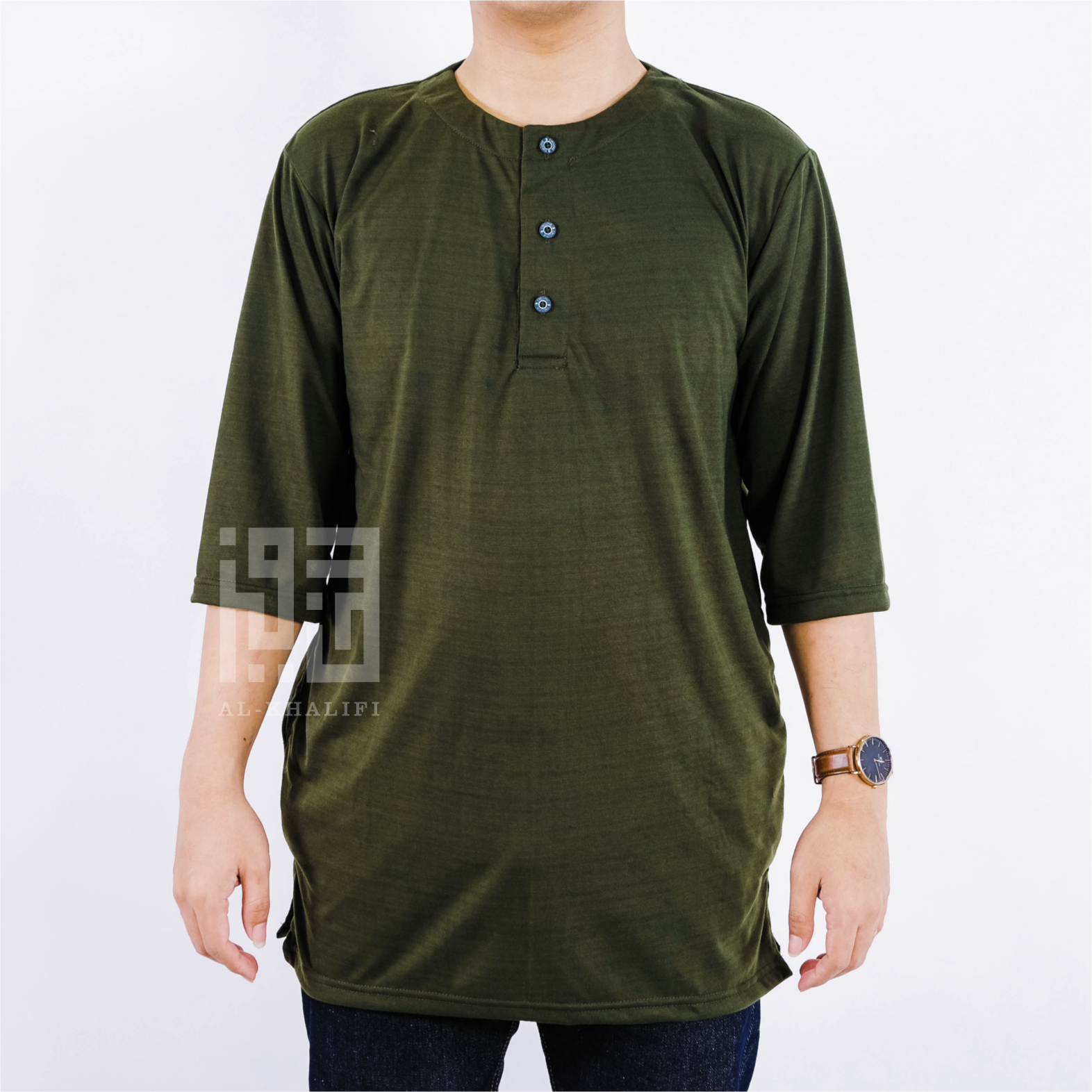 Koko Kurta Pakistan Bahan Kaos Lengan 3/4 Polyester Premium
