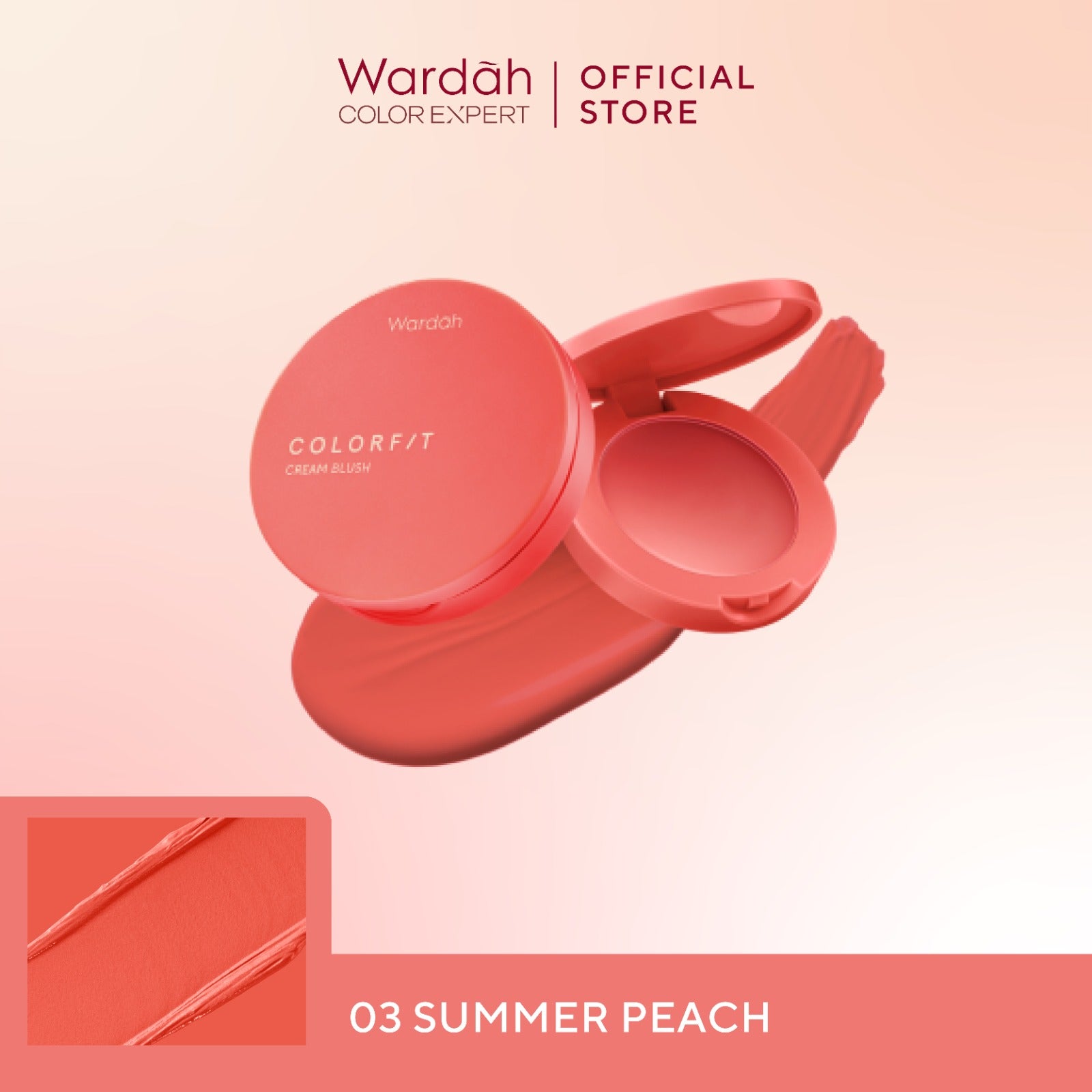 WARDAH Colorfit Cream Blush - Formula ringan dan teksturnya creamy - Makeup - Blush On - Liquid Blush - Blush On Cream Blush - Make Up - Blush On Cool Tone - Blush On Warm Tone - Blush On Wardah