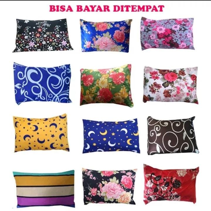 promo !!!! sarung bantal murah motif random cantik halus awet seumur hidup