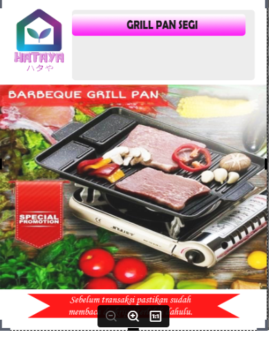 HATAYASHOP - GRILL PAN SEGI /YAKINIKU/BBQ/BBQ SEGI/PEMANGGANG/PEMANGGANG ANTI LENGKET/BBQ ANTI LENGKET/BBQ KOMPOR/GRILL KOMPOR/MULTIROASTER/JAPANESE GRILL/BBQ GRILL / PEMANGGANG SATE/ PANGGANGAN SATE/ BAKARAN/GRILLPAN SEGI ANTI LENGKET/GRILLPAN MEWAH/