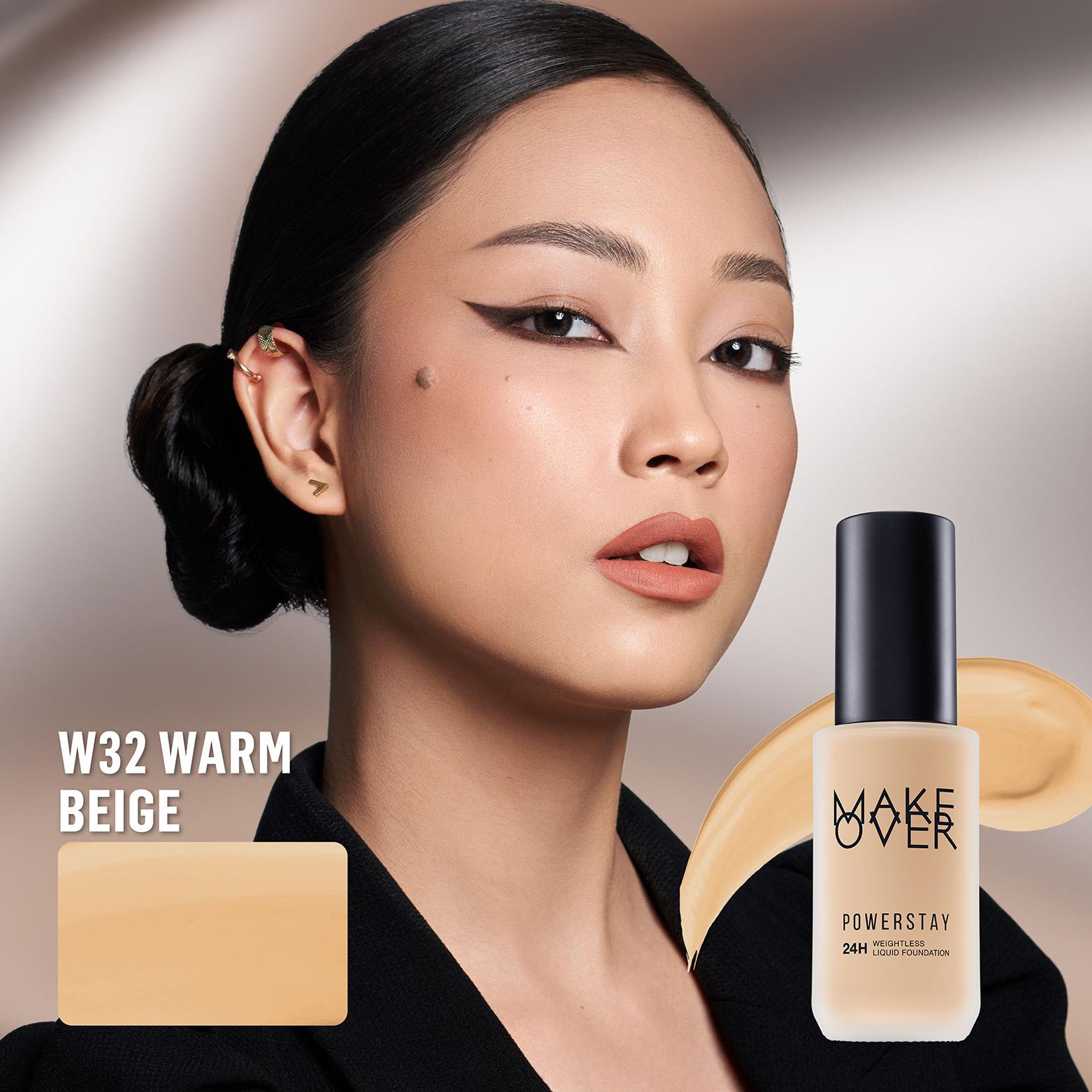 [SPECIAL MASTERSHADE] MAKE OVER Powerstay 24H Weightless Liquid Foundation - High Coverage Wajah Flawless Ringan Poreless Oil Control Make Up Tahan Lama 24 Jam BEST SELLER Somethin Time Less w Maybe Euphoria