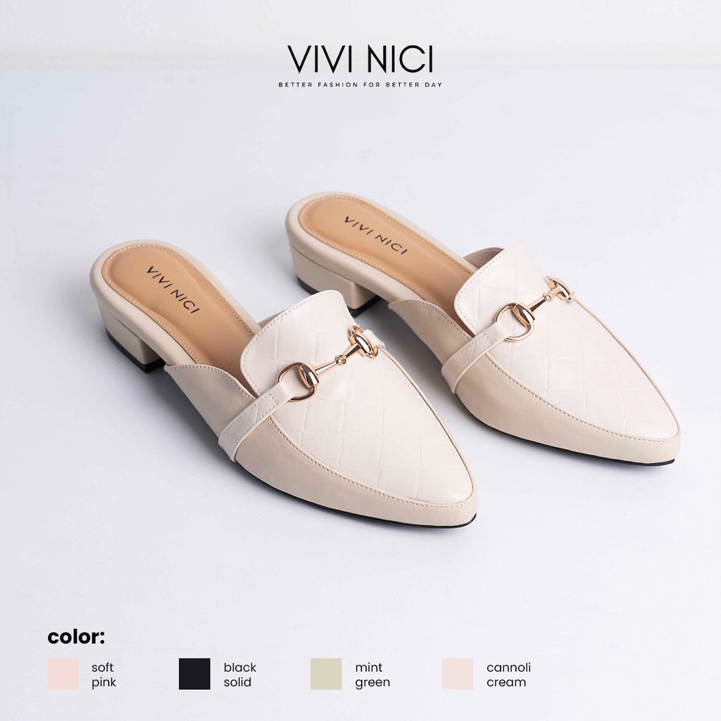 VIVI NICI - Marie Sandal Mules Hak 3 Cm