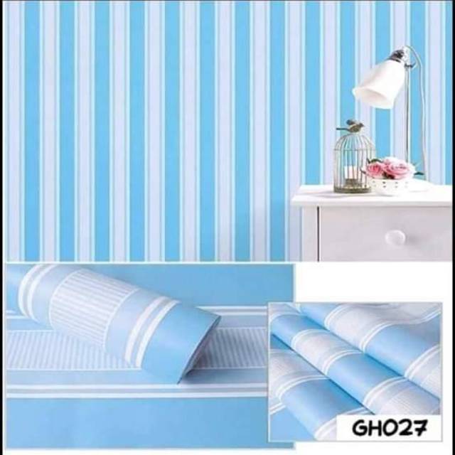 PROMO [COD] BAYAR DITEMPAT Wallpaper Stiker Dinding Termurah Elegan PVC Motif SALUR Dan Karakter Premium Quality Size 45cm X 45meter MODENA10 SHOP
