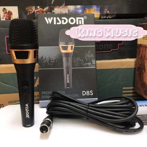 MICROPHONE WISDOM D8S/D 8S MIC KABEL DYNAMIC ORIGINAL
