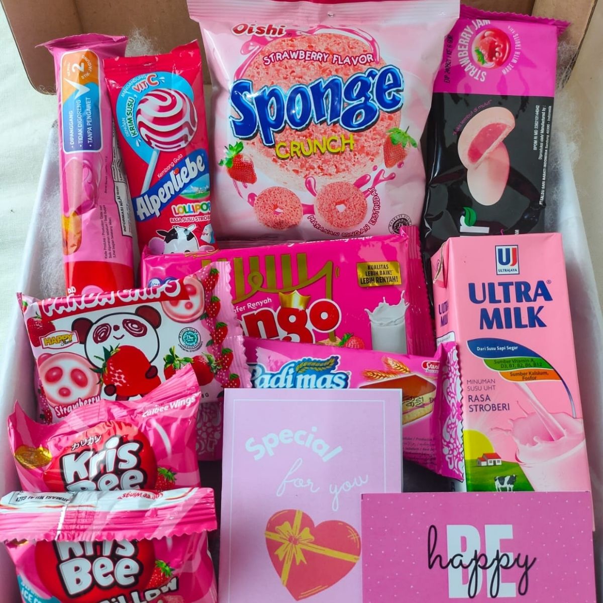 Pastel Snack Box | Kado jajan hampers Snackbox Hadiah Wisuda Ultah Ulang Tahun Kado Cewek Gift Pink Ungu Hijau Biru kpop bts