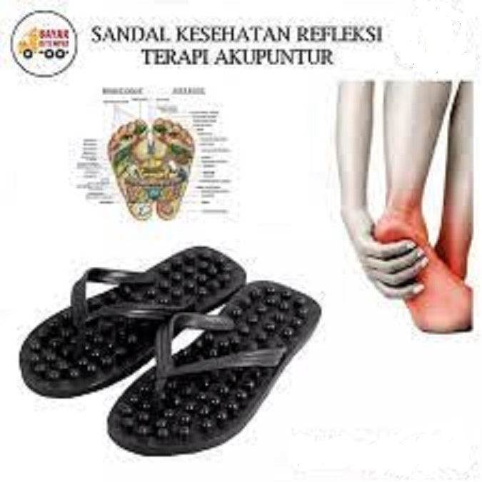 Bisa COD sandal rematik warna / sandal kesehatan bening-dop /sendal jepit refleksi akupuntur Duri Kecil/Duri Besar sandal jepit murah sandal pria/sandal wanita