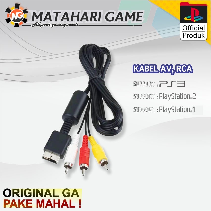 Kabel AV Cable AV Playstation 2 Best Quality For PS2PS3