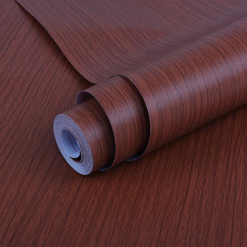 WALLPAPER DINDING ukuran 45 cm x 10 M Motif SERAT KAYU COKLAT CY ALAM NATURAL