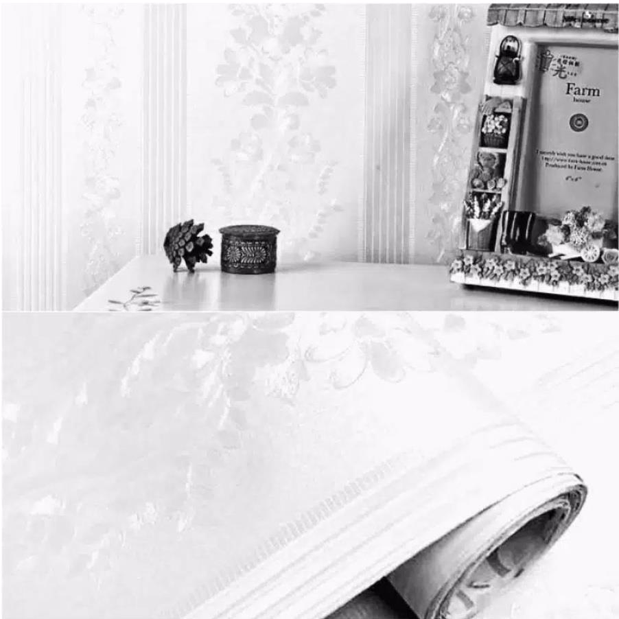 WALLPAPER DINDING Ukuran 45 cm x 10 M Motif POLOS PASTEL BIRU PINK HITAM PUTIH PREMIUM BERTEKSTUR