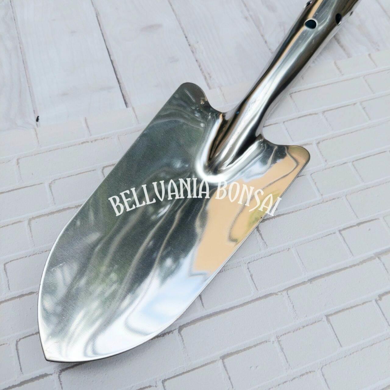 Sekop Gali Tanah Dan Pindah Media Stainless Steel Anti Karat 27 Cm