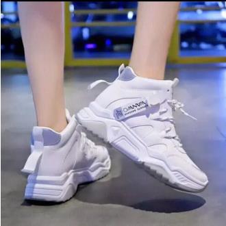 COD Termurah Sepatu Sneakers Wanita SEMI BOOTS FASHION + Dus