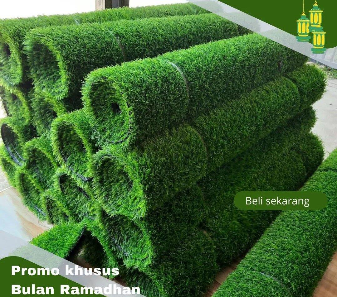 Rumput Sintetis Meteran 2 Meter X 1 Meter Tebal 3 Cm Tipe Swiss Premium