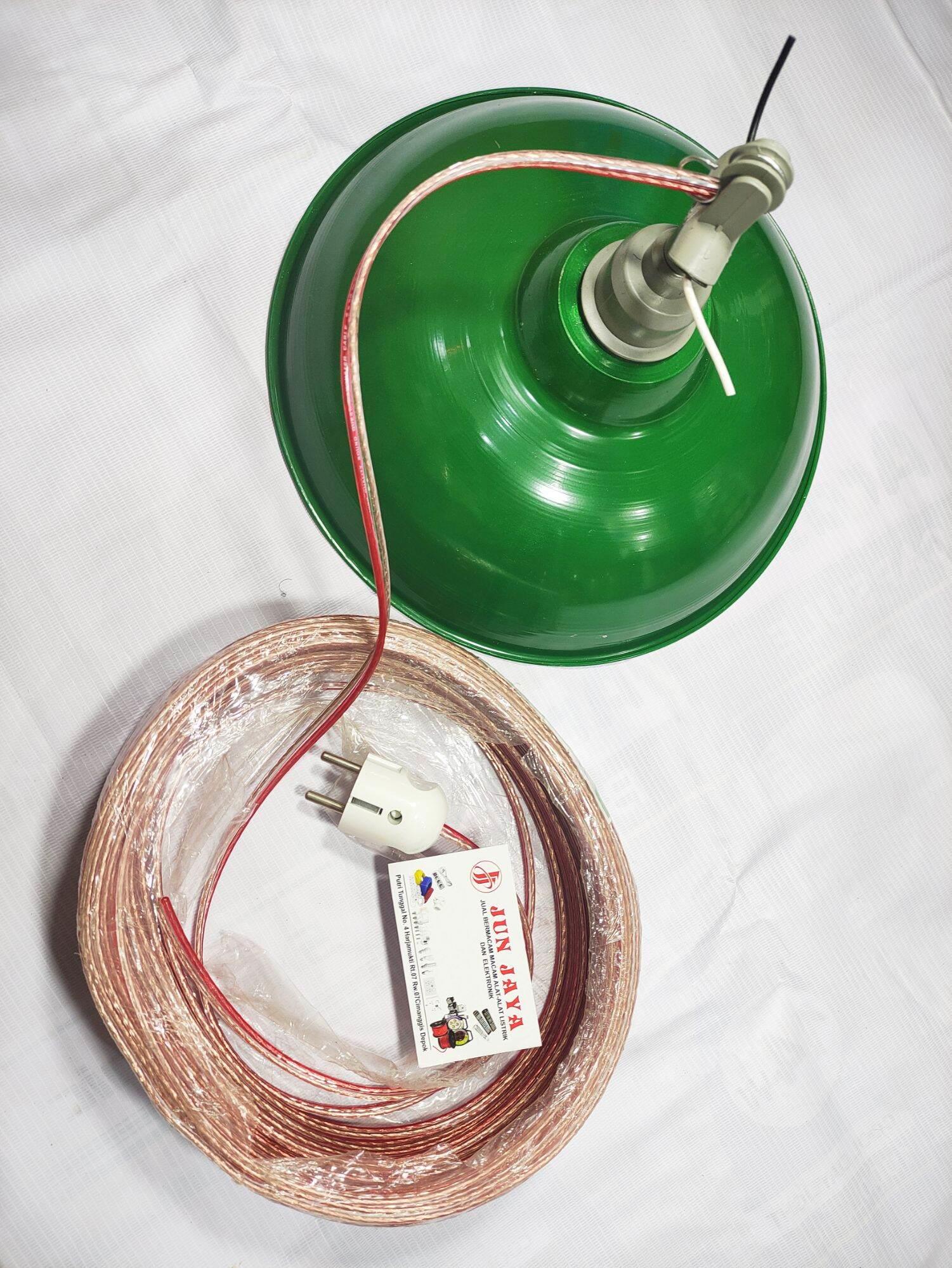 KAP JALAN/KAP WD E27 + KABEL 5M + STEKER ARDE (KOMPLIT)SIAP PAKAI