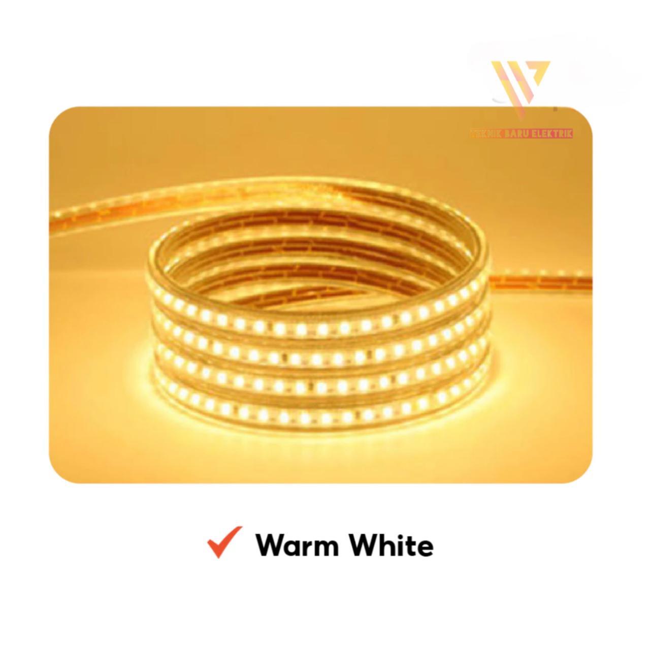 Lampu LED Rumah Strip Selang 220V Panjang 5 | 10 | 30 Meter Dekorasi Outdoor Indoor Warm White Biru