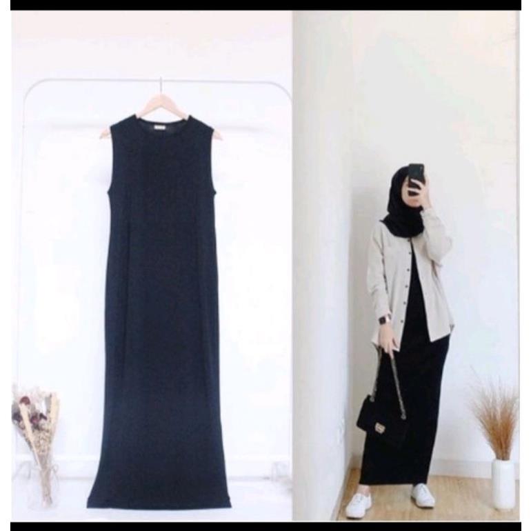 DRESS MAXI INNER SPAN SUNCREPE