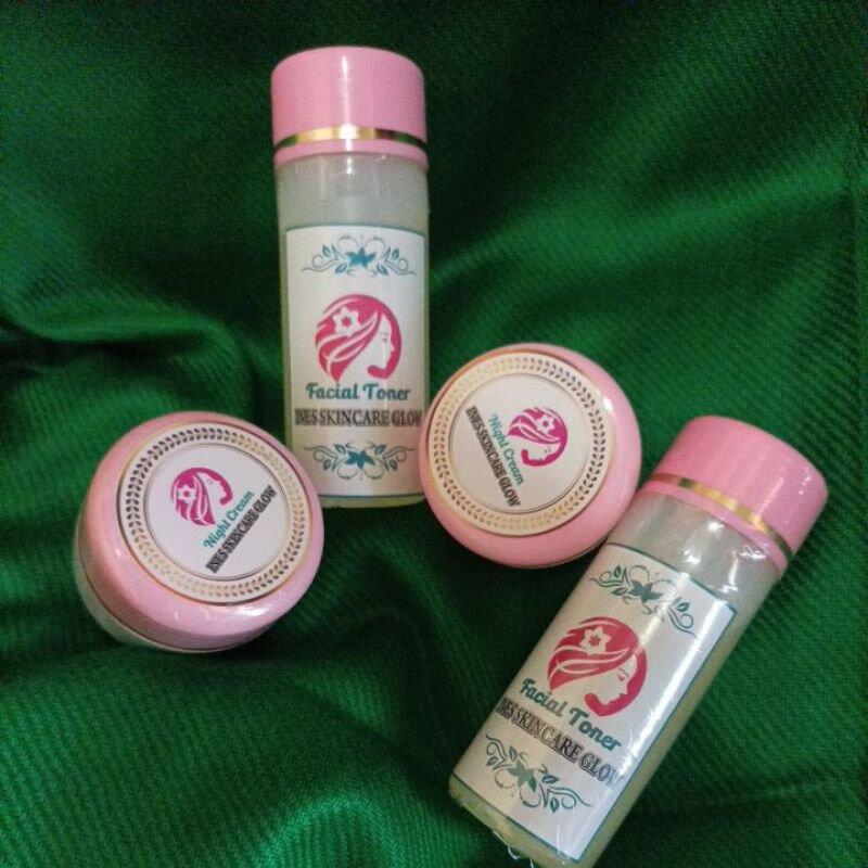 Cream Malam + Toner Ines skincare Glow Original Bpom