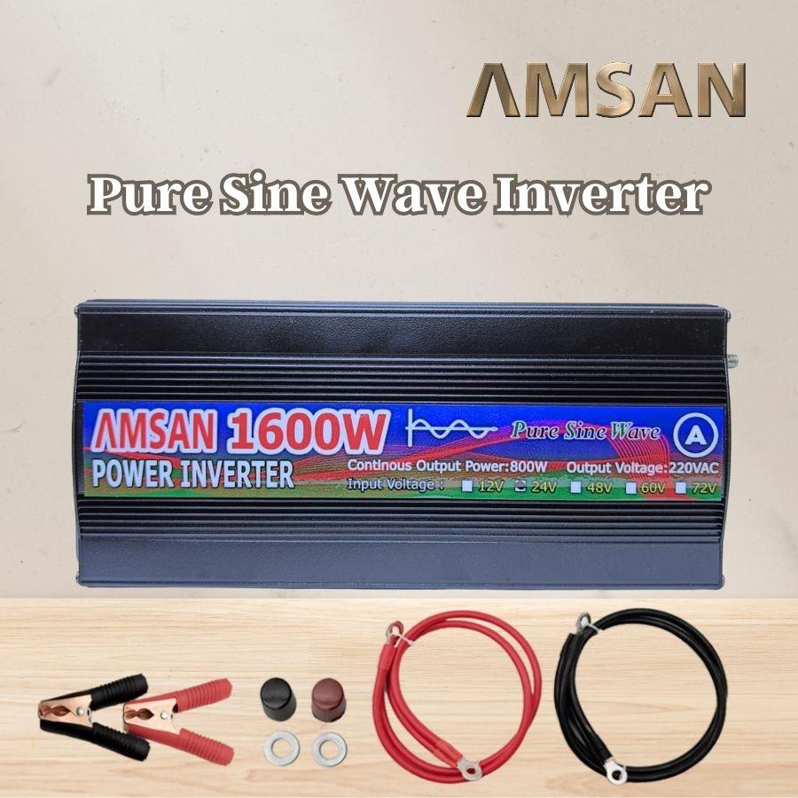 Inverter Pure Sine Wave 1600W 12V 48V 24V DC to AC 220V