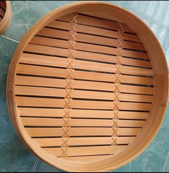 Klakat Bambu Dimsum 40cm Kukusan Bambu Wadah saja