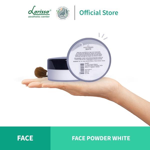 Larissa bedak untuk jerawat dan berminyak Face powder white