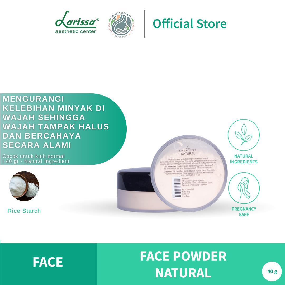 Larissa Face Powder Natural (Normal Skin) - Bedak Tabur Untuk Kulit Normal