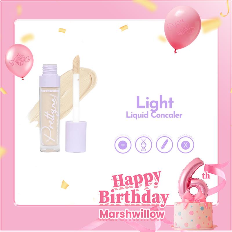 MARSHWILLOW PRETTY ME LIQUID CONCEALER WITH NIACINAMIDE EXTRACT LIGHT
