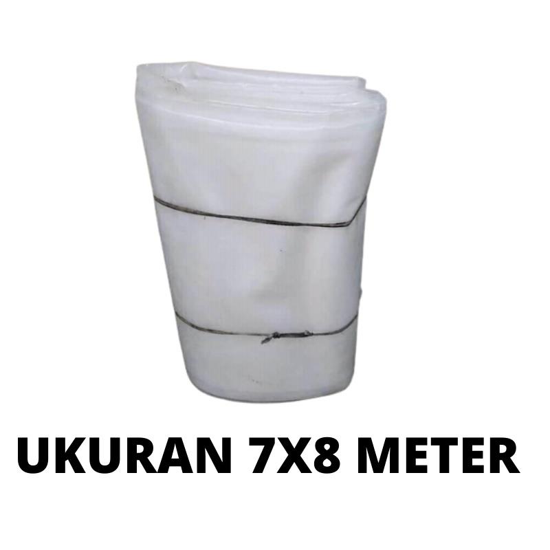 plastik uv 7x8 meter 200 micron/plastik kolam ikan tebal/plastik cor/serbaguna