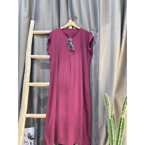 Daster Long Busui Polo Daster Dewasa Kekinian Panjang Daster Bumil Viral 2024 Remaja Murah Model Baru Adem dan Lembut Habel Rayon