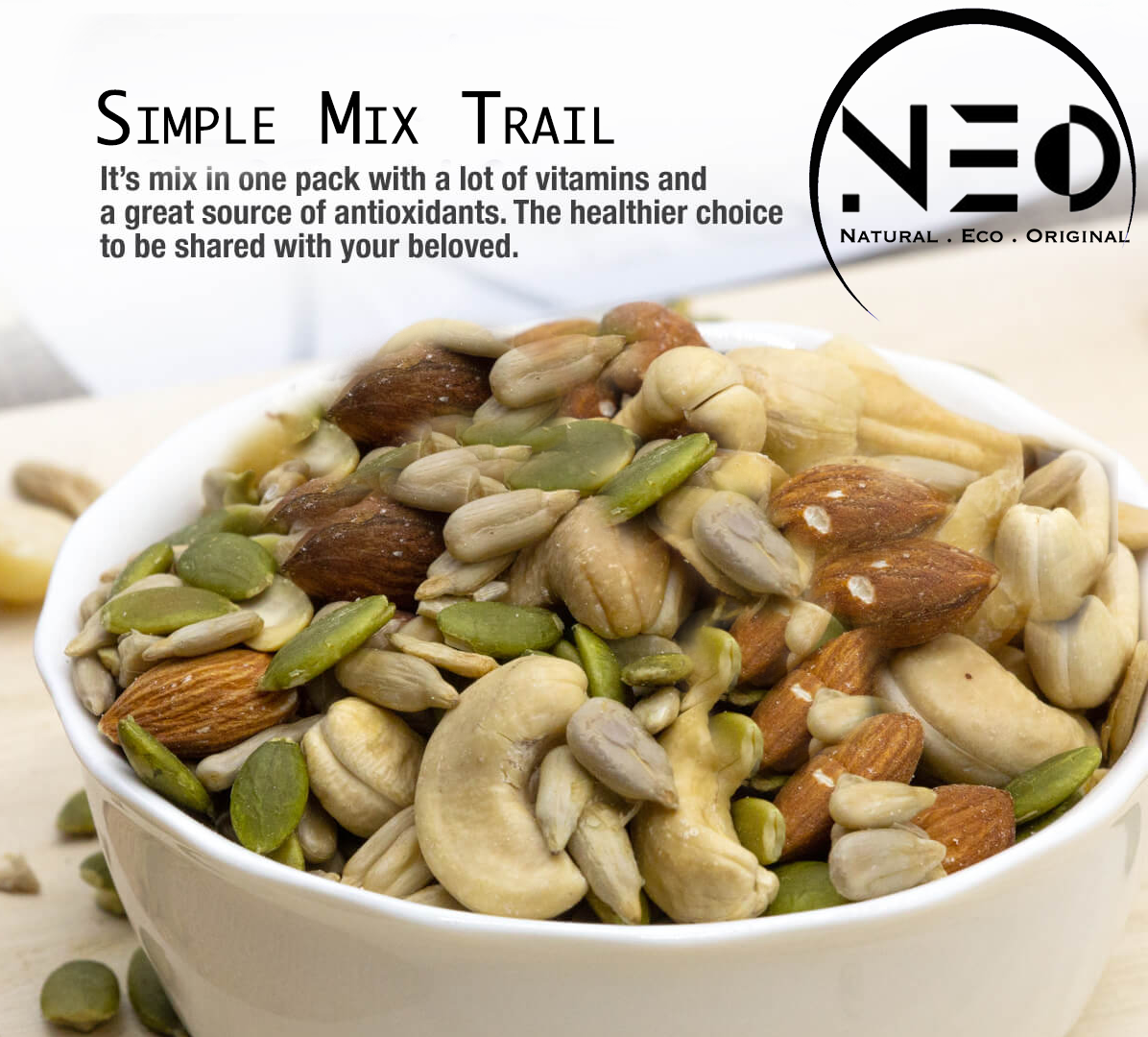 Trail Mix / Mixed Nut Organic Neo 250gr Premium Quality Fresh