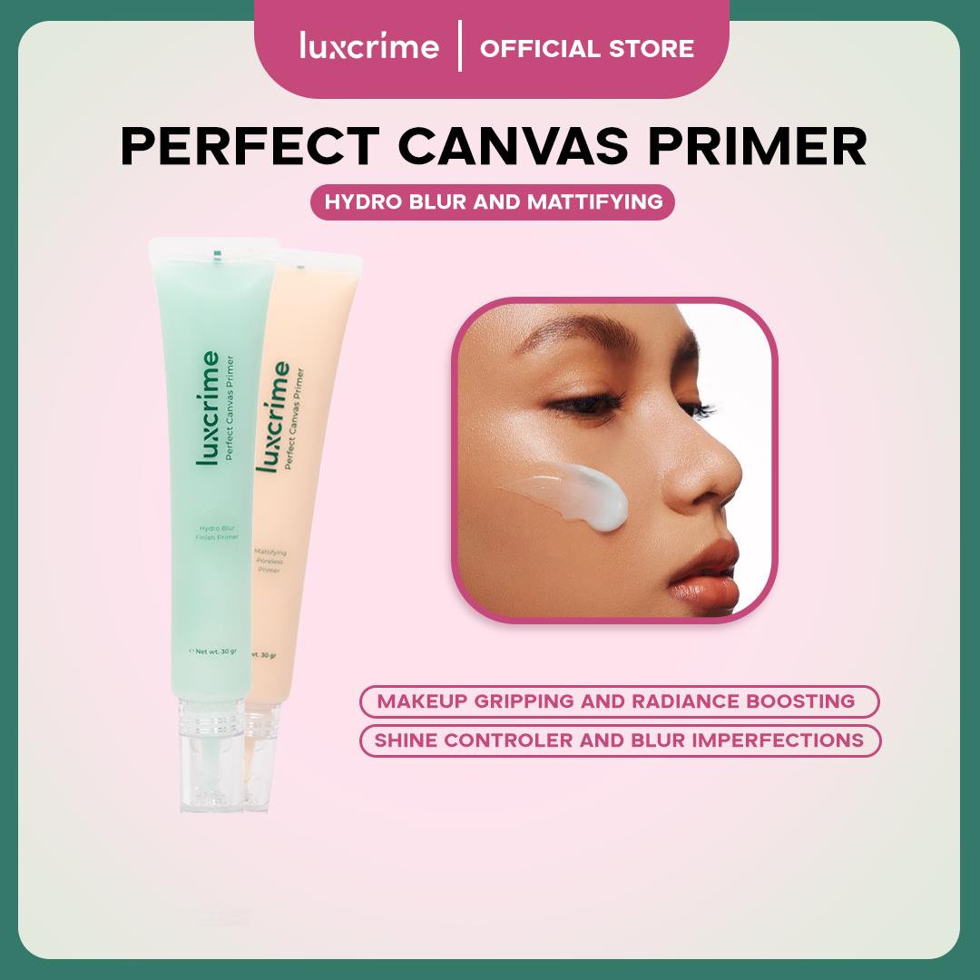 Luxcrime Perfect Canvas - Mattifying Poreless Primer - Mengecilkan Pori & Kontrol Minyak