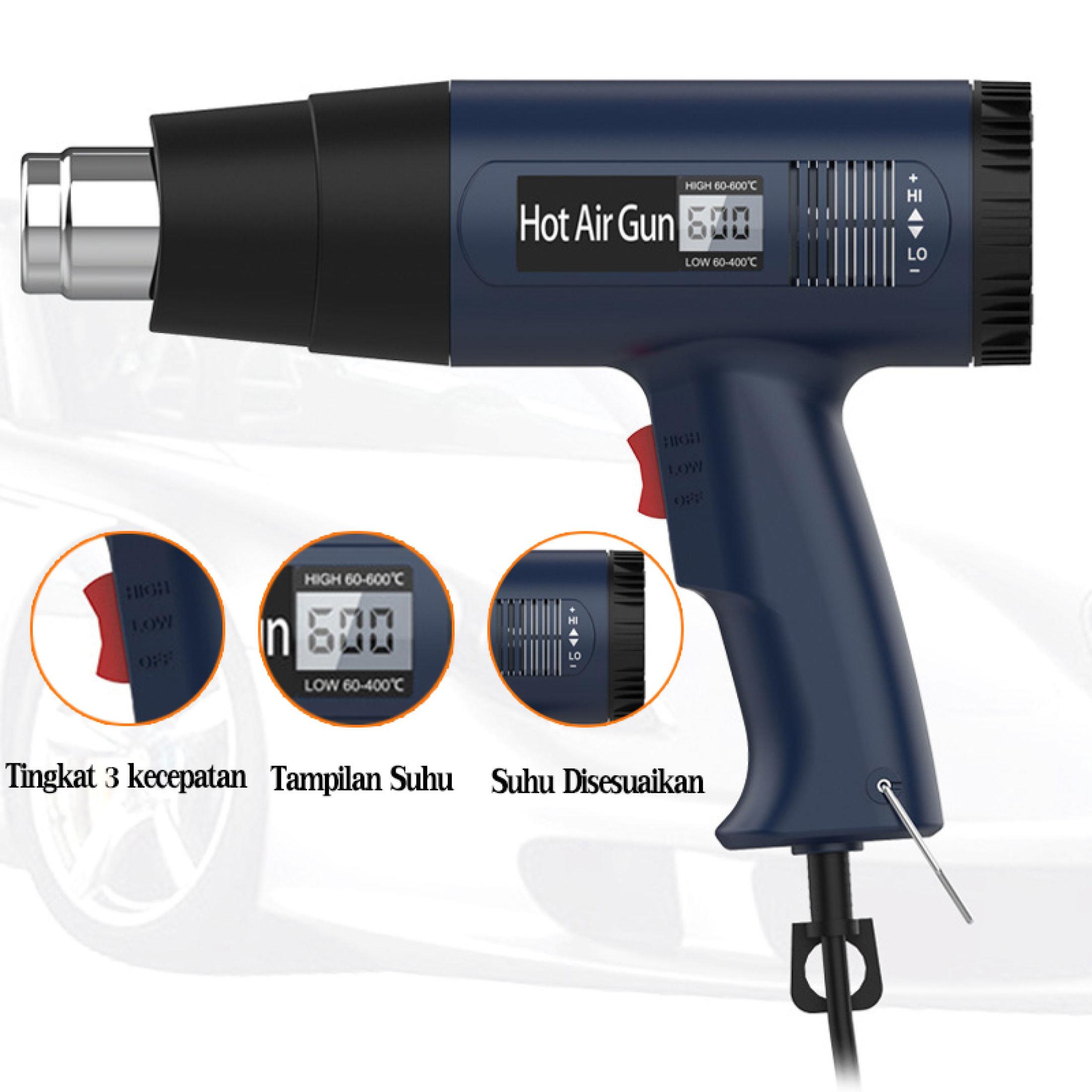 REAIM Heat Gun 220V Hot Gun 2000W/Alat Pemanas/pemanasan cepat Pemanas Stiker