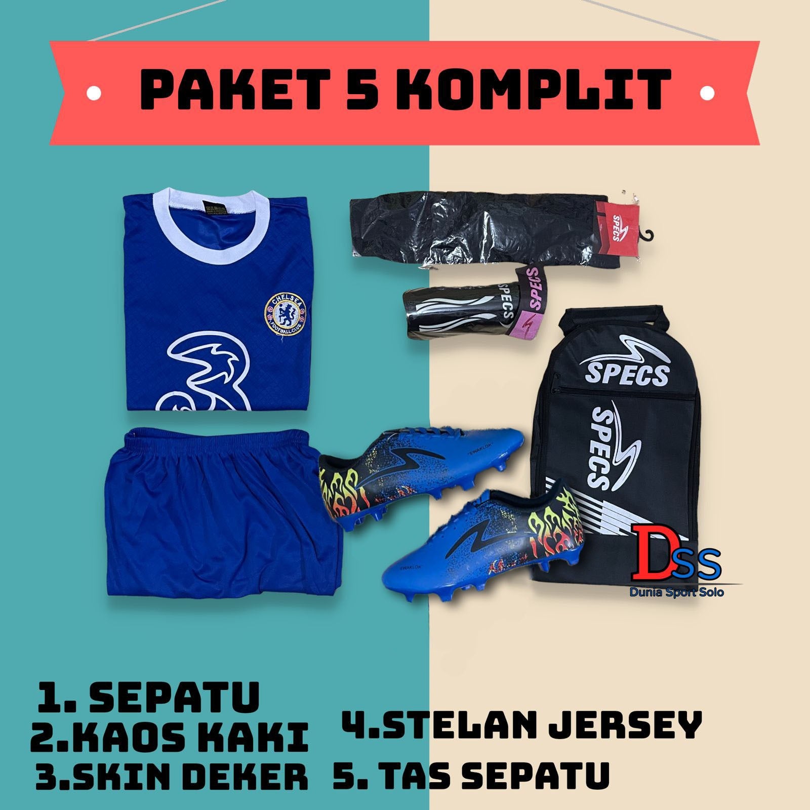 Sepatu Bola Anak Anak SD Sepatu Bola Lapangan Anak pket hemat trmurah Bonus Bola best seller