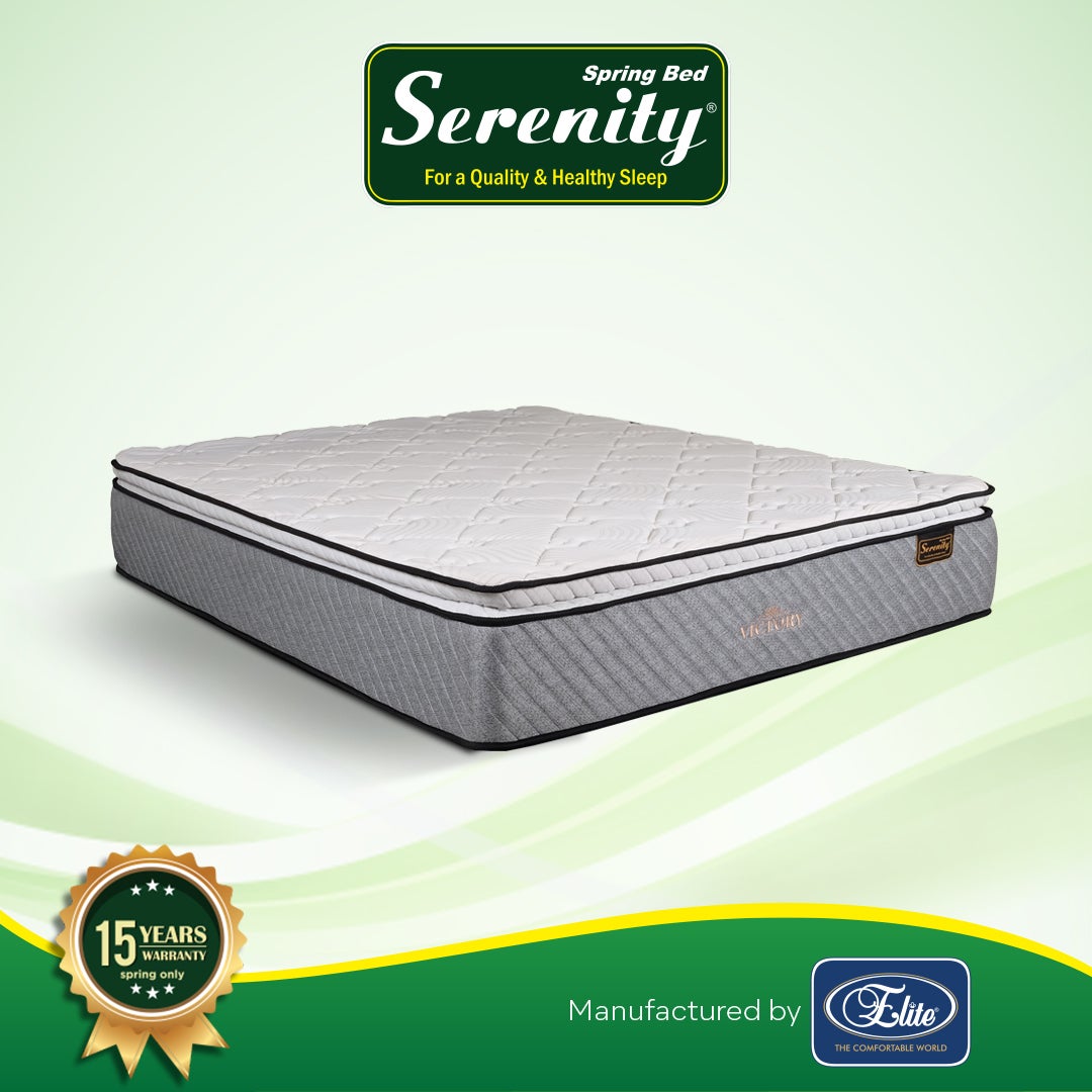 Serenity Springbed Kasur Victory With Plushtop New Edition by Elite Springbed