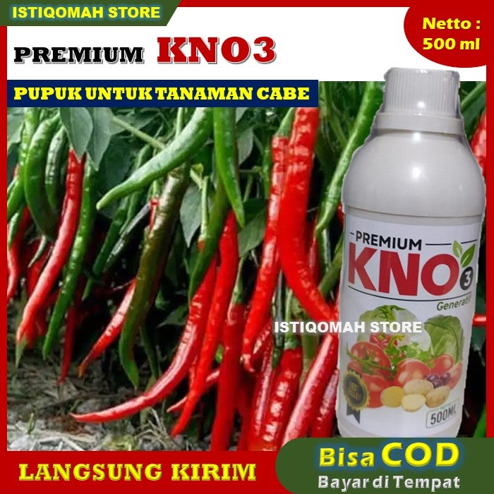 PREMIUM KNO3 Obat Pelebat Bunga dan Buah Tanaman Cabe Pupuk Booster untuk Meningkatkan Kualitas Buah dan Biji Meningkatkan Berat Buah Biji dan Umbi Meningkatkan Kualitas Rasa dan Aroma pada Tanaman Cabai Cabe yang Bagus Ampuh Murah Laris